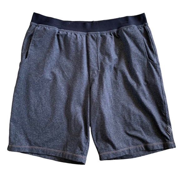 Prana Mens Breathe Shorts Size XL In Charcoal Gray - Picture 1 of 9